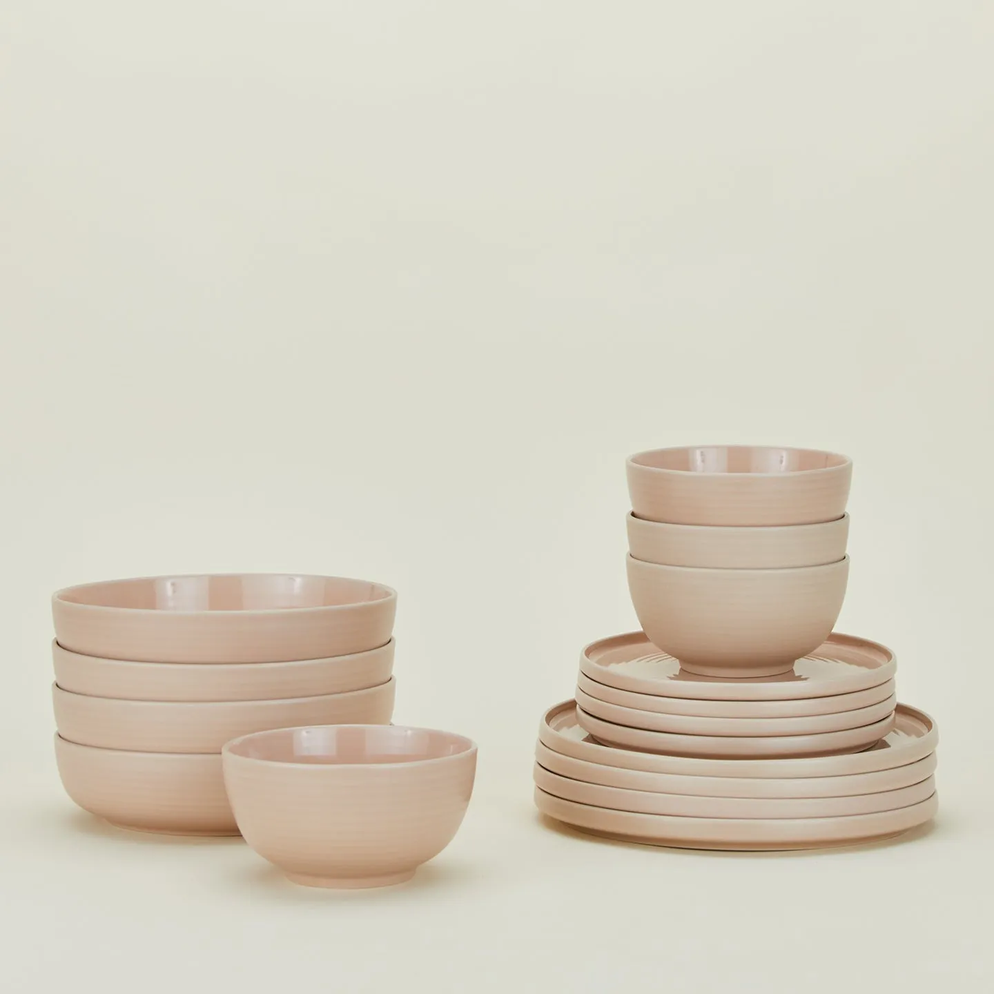 Essential Dinnerware, 16 Piece Set - Blush