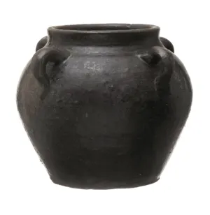 Found Decorative Clay Jar