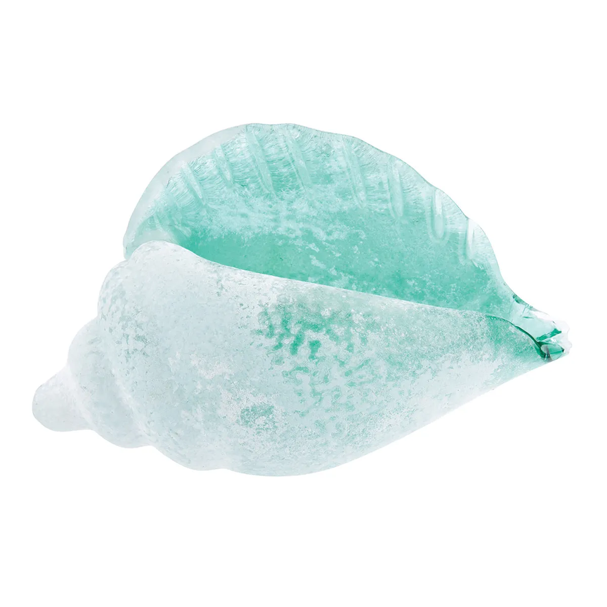 Frosted Green Glass Shell