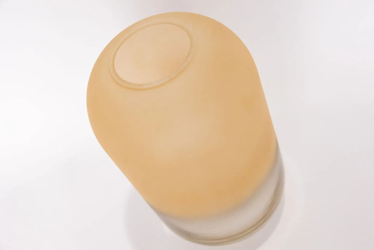 Gabel & Teller Glass Pill Vase 21x12cm - Matte Champagne