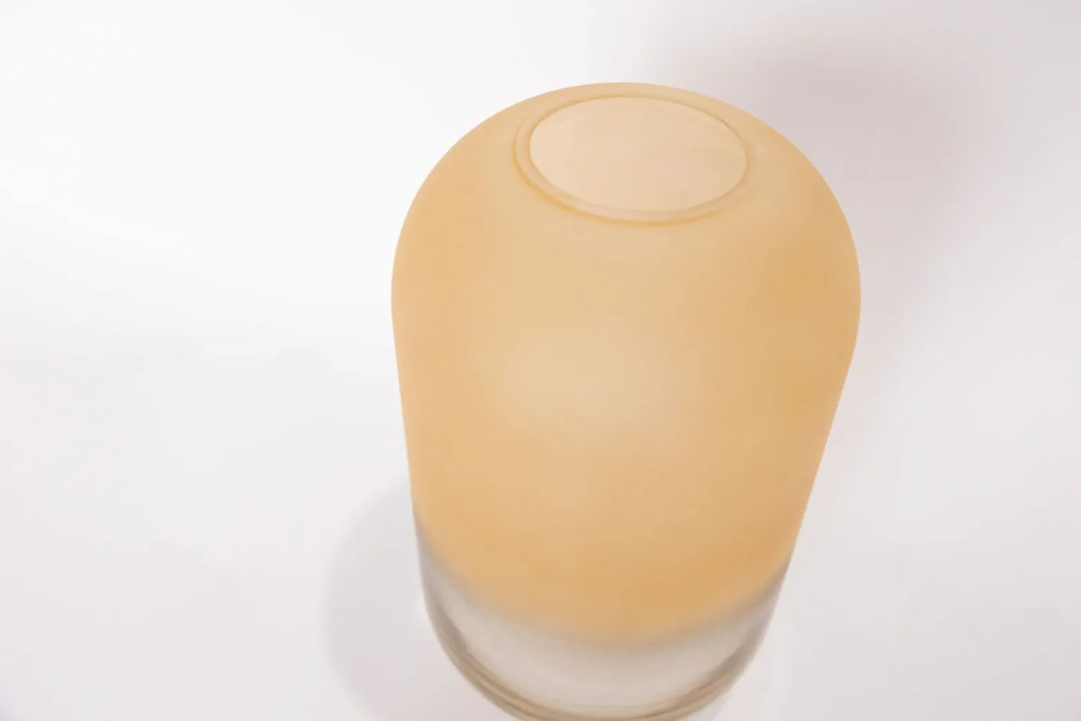 Gabel & Teller Glass Pill Vase 21x12cm - Matte Champagne