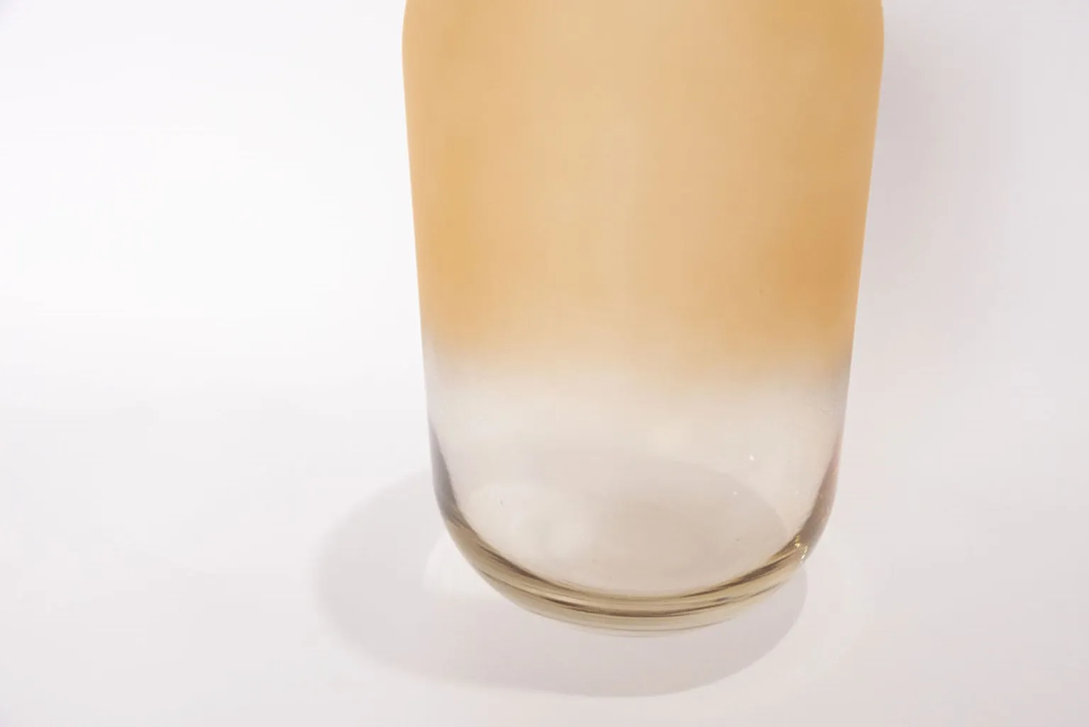 Gabel & Teller Glass Pill Vase 21x12cm - Matte Champagne