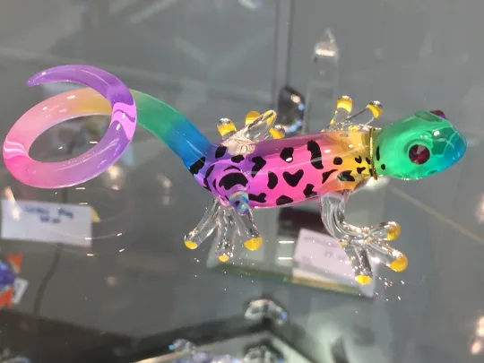 Gecko Glass Figurine