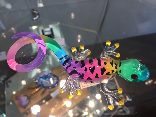 Gecko Glass Figurine