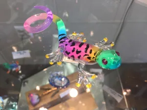 Gecko Glass Figurine