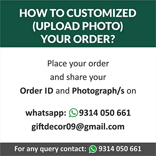 Gift DecoreCustomized/Personalized Wooden Round Shape Table Clock with Photos for Birthday Kids Baby for Your Love (15cm x 2cm x 15cm, Black) 18 (Pack of 2)
