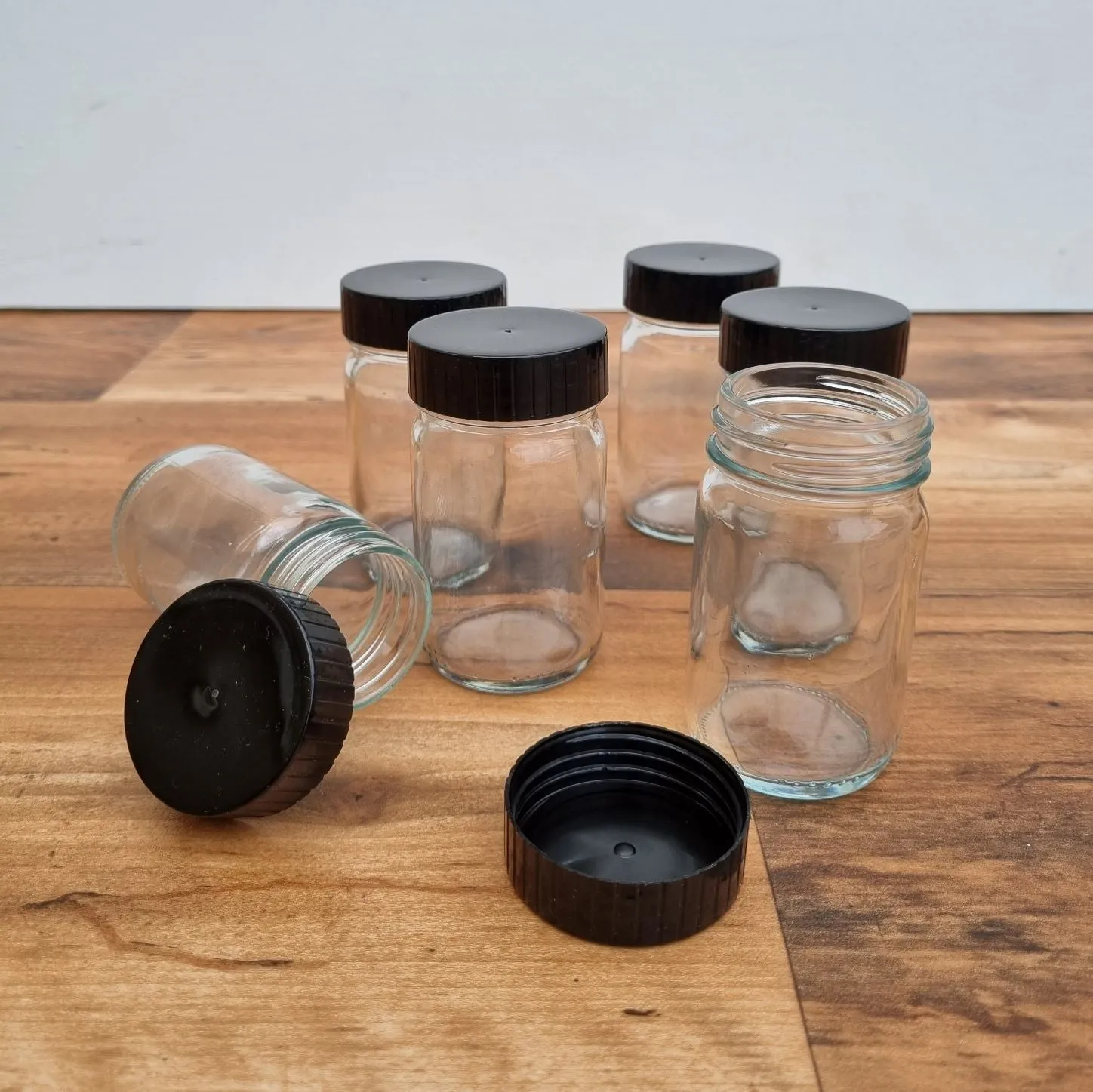 Glass Painting Jars 50ml and Wooden Holder