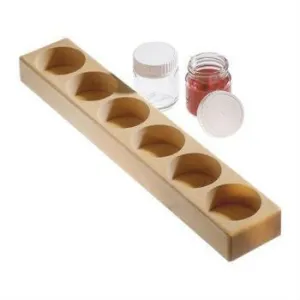 Glass Painting Jars 50ml and Wooden Holder