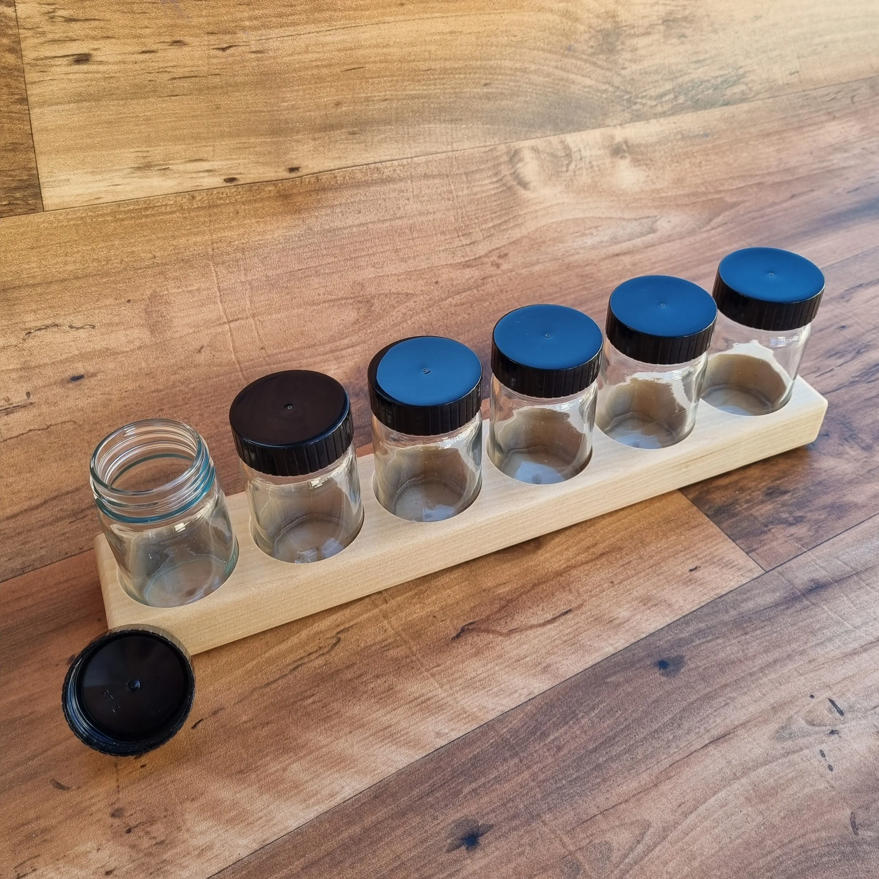 Glass Painting Jars 50ml and Wooden Holder