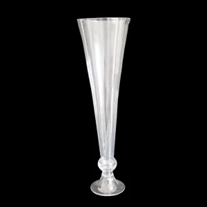 Elegant 70cm Tall Glass Vase