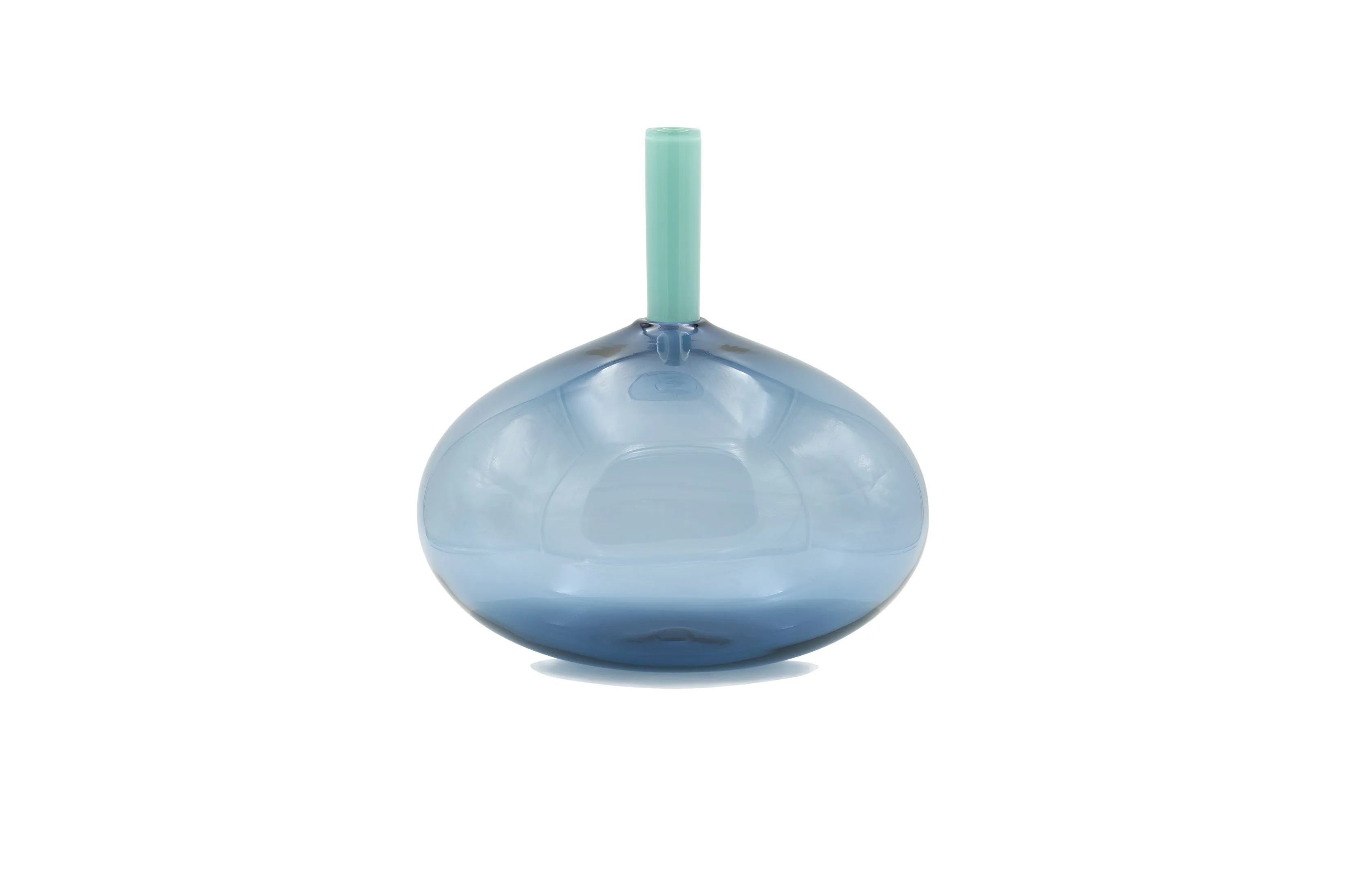 Handblown Bean Tube Top Vessel