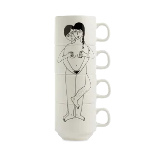 Helen B Stackable Mugs - Faces Everywhere