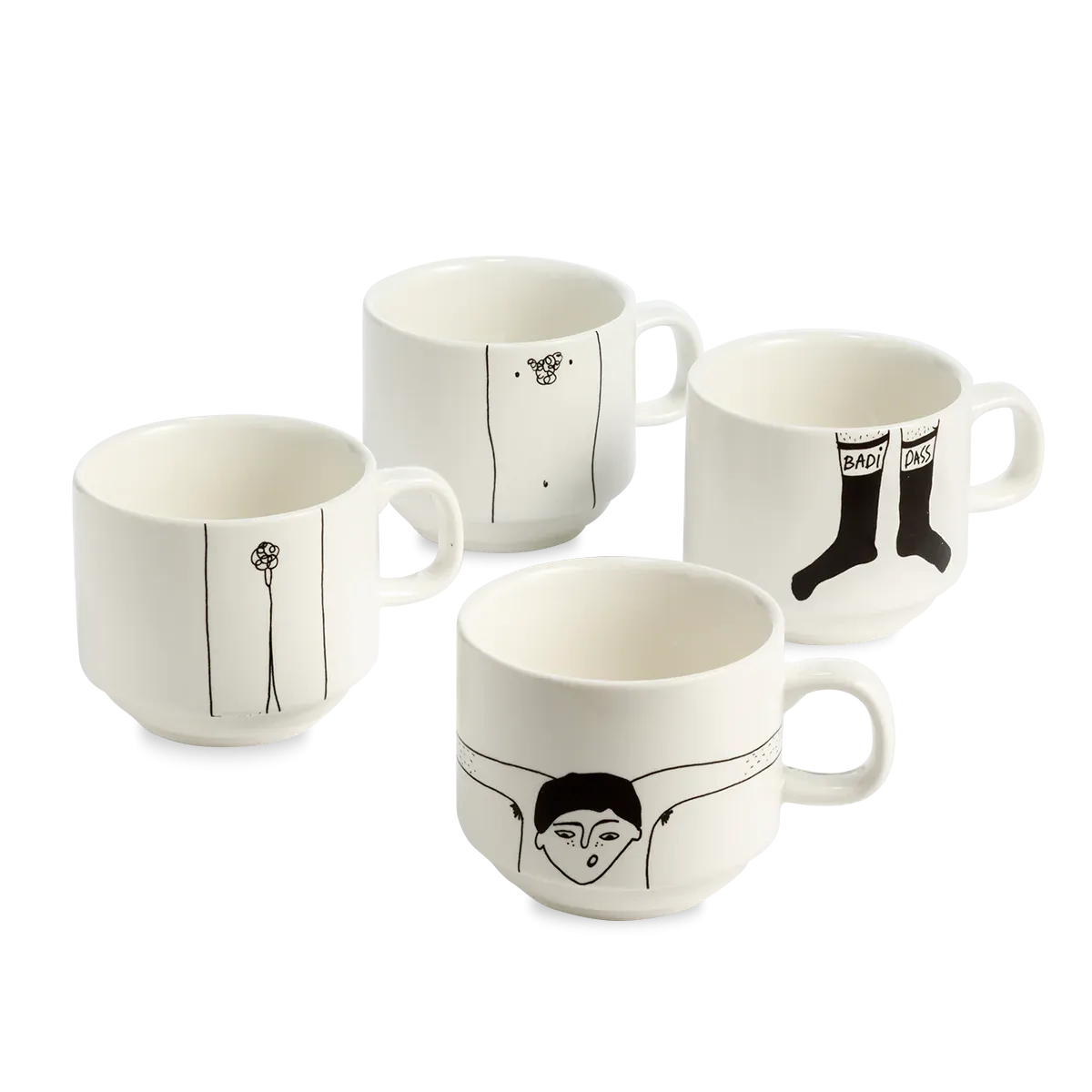 Helen B Stackable Mugs - T
