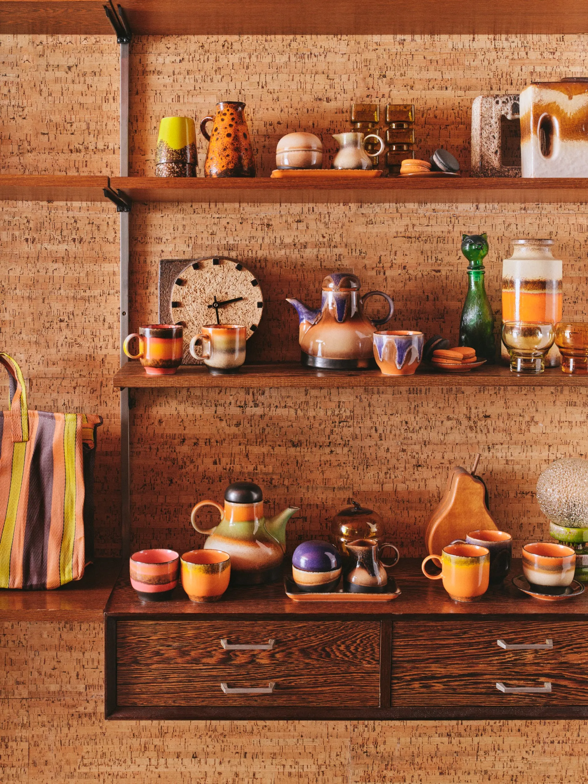 HKliving 70's Ceramic 8 AM Sugar Pot