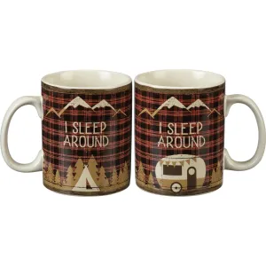 I SLEEP AROUND MUG