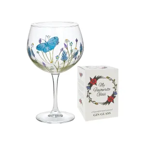 Joe Davies My Favourite Glass Gerbera Wine Glass