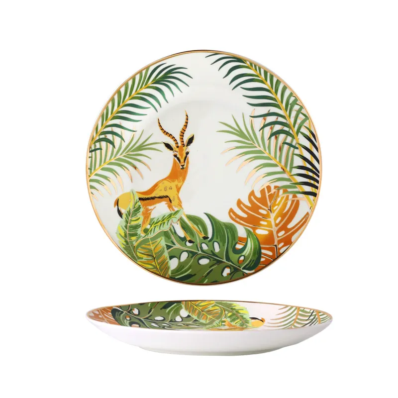 Jungle Safari Dessert and Dinner Plate Set