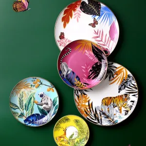 Jungle Safari Dessert and Dinner Plate Set