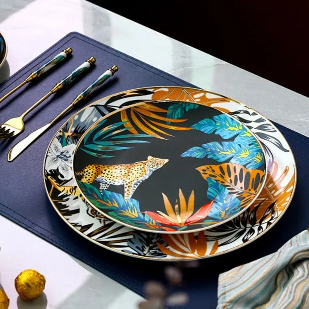 Jungle Safari Dessert and Dinner Plate Set