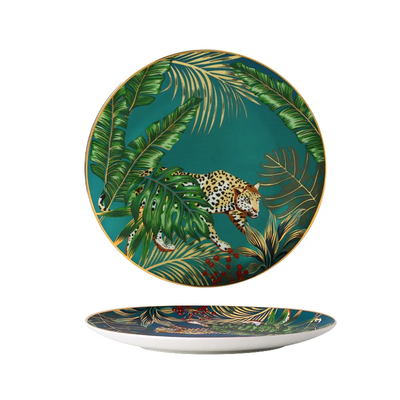 Jungle Safari Dessert and Dinner Plate Set
