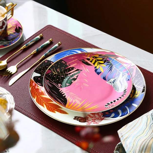 Jungle Safari Dessert and Dinner Plate Set