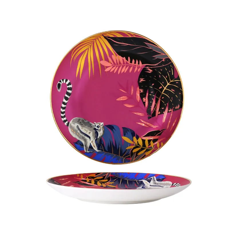 Jungle Safari Dessert and Dinner Plate Set