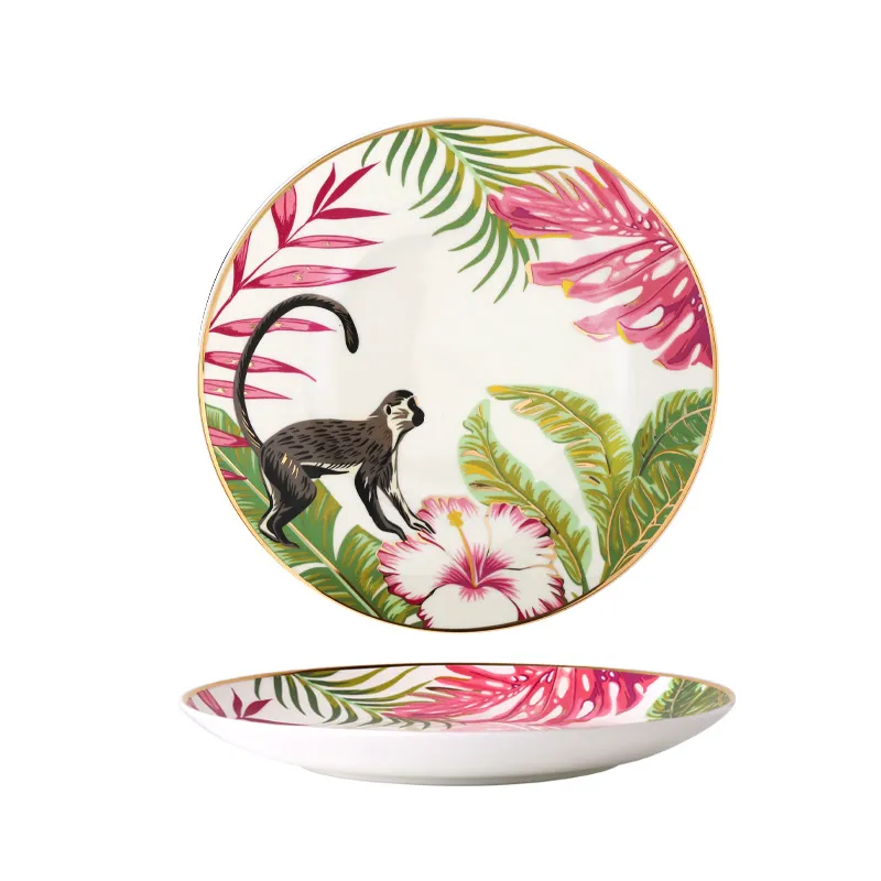Jungle Safari Dessert and Dinner Plate Set