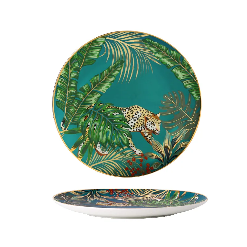 Jungle Safari Dessert and Dinner Plate Set