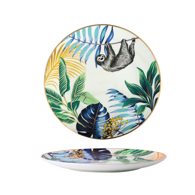 Jungle Safari Dessert and Dinner Plate Set