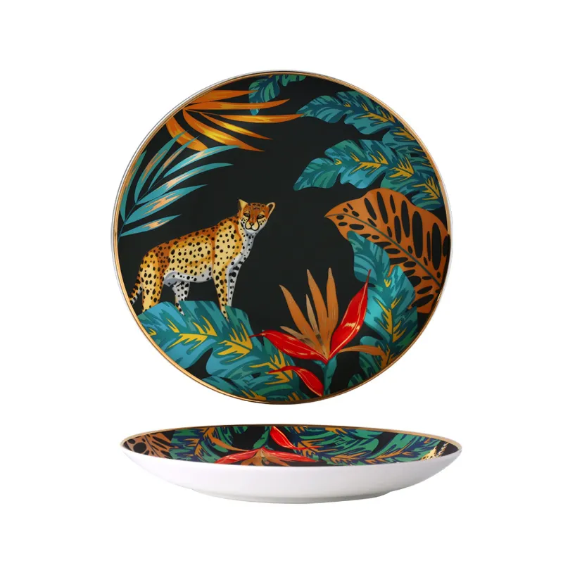 Jungle Safari Dessert and Dinner Plate Set