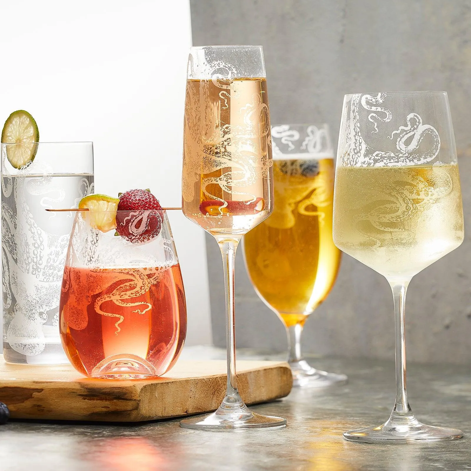 Lucy White Wine Glasses - Set of 2