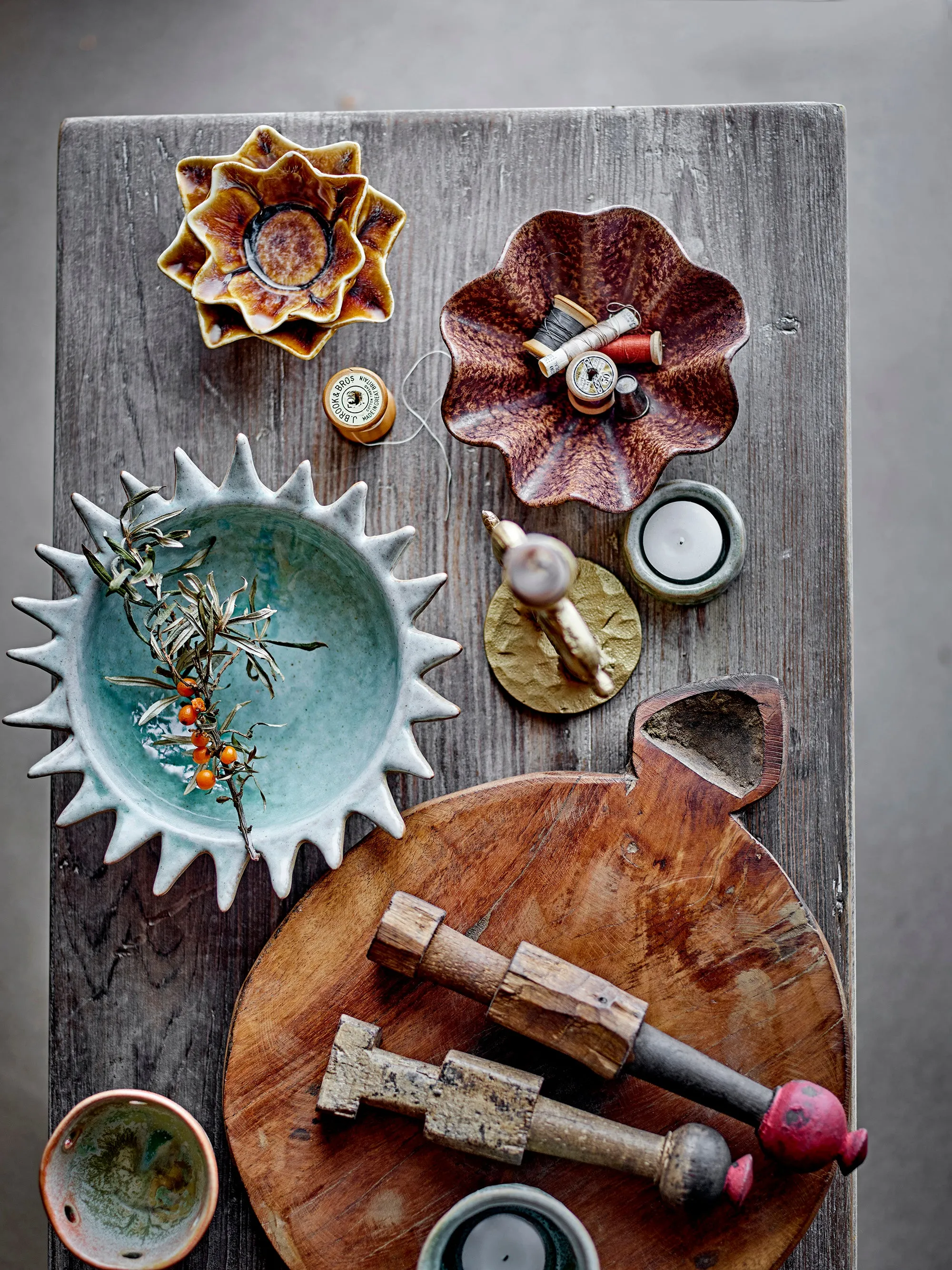 Lumi Green Stoneware Bowl