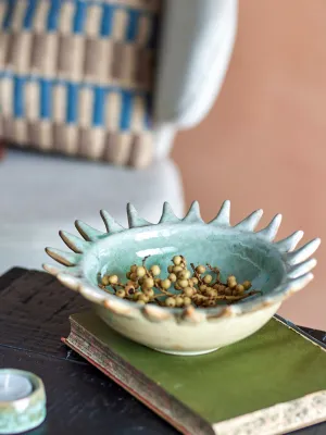 Lumi Green Stoneware Bowl