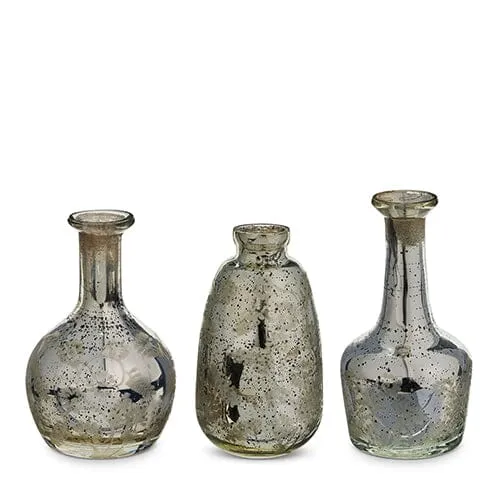 Mercury Glass Bud Vases