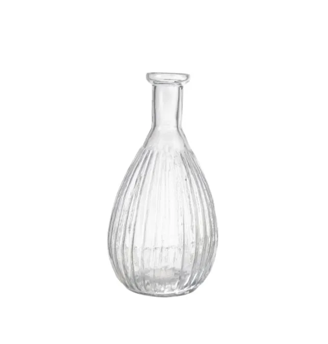 Mini Rippled Glass Bud Vase - Two Sizes