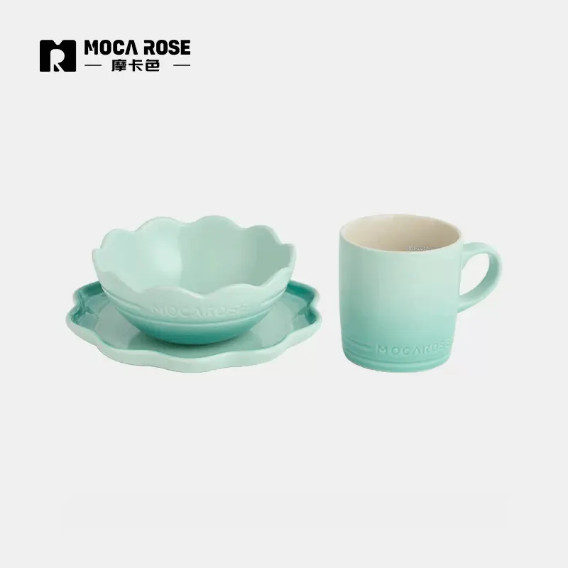 Stylish Mocarose Kitchenware Set with Bowls and Plates for Optimal Use