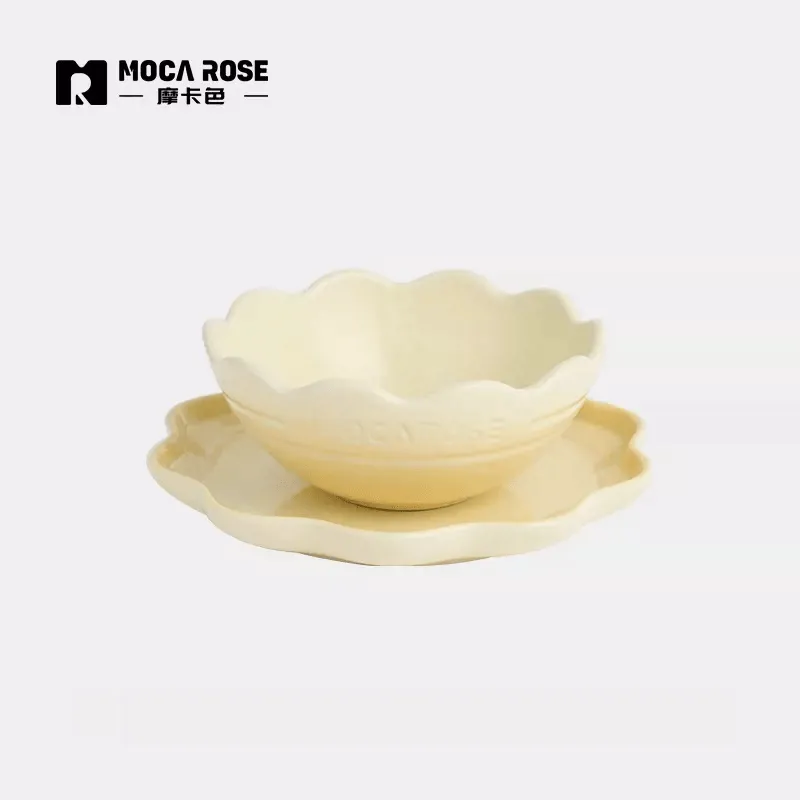 Stylish Mocarose Kitchenware Set with Bowls and Plates for Optimal Use
