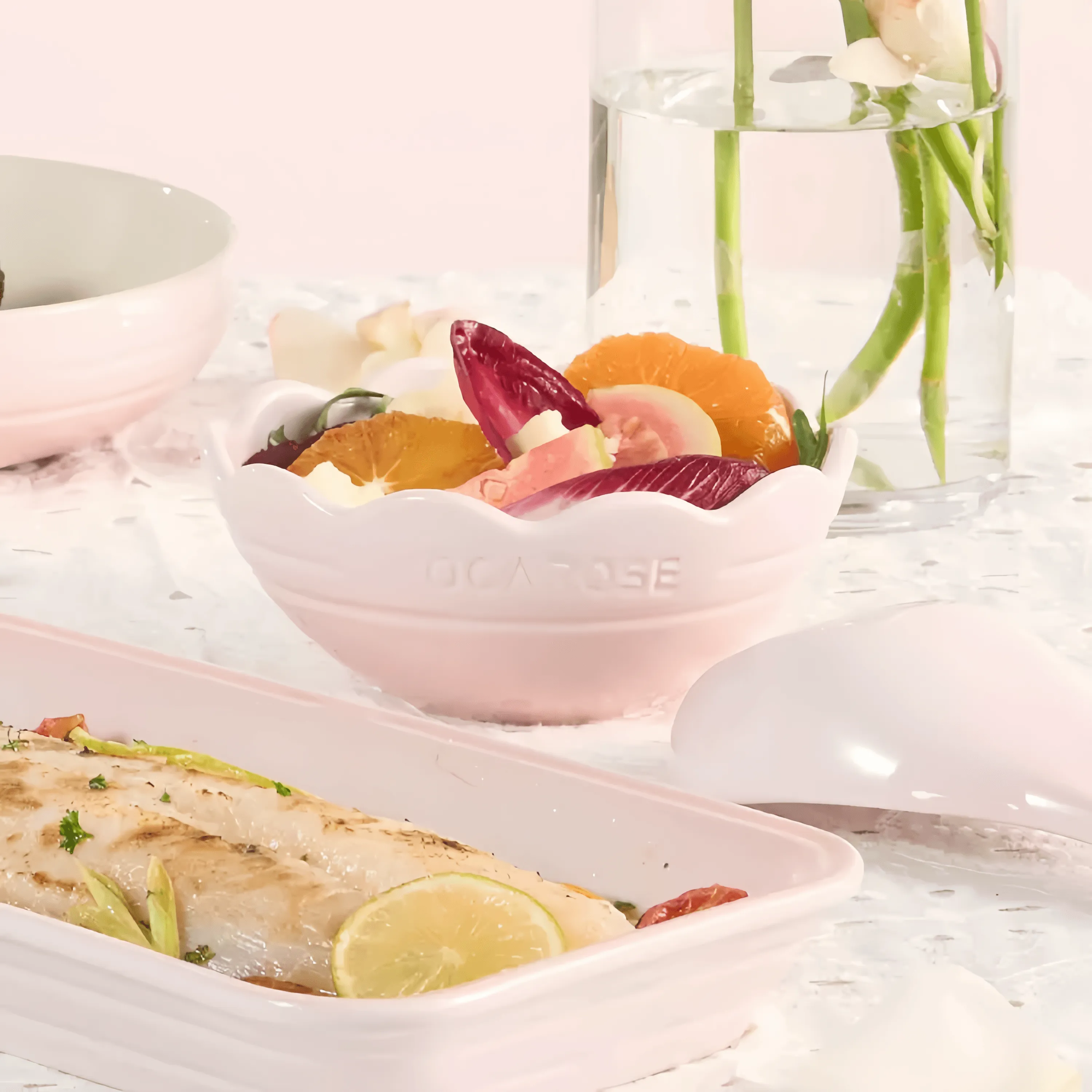 Stylish Mocarose Kitchenware Set with Bowls and Plates for Optimal Use