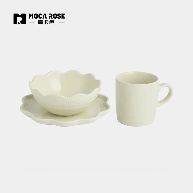 Stylish Mocarose Kitchenware Set with Bowls and Plates for Optimal Use