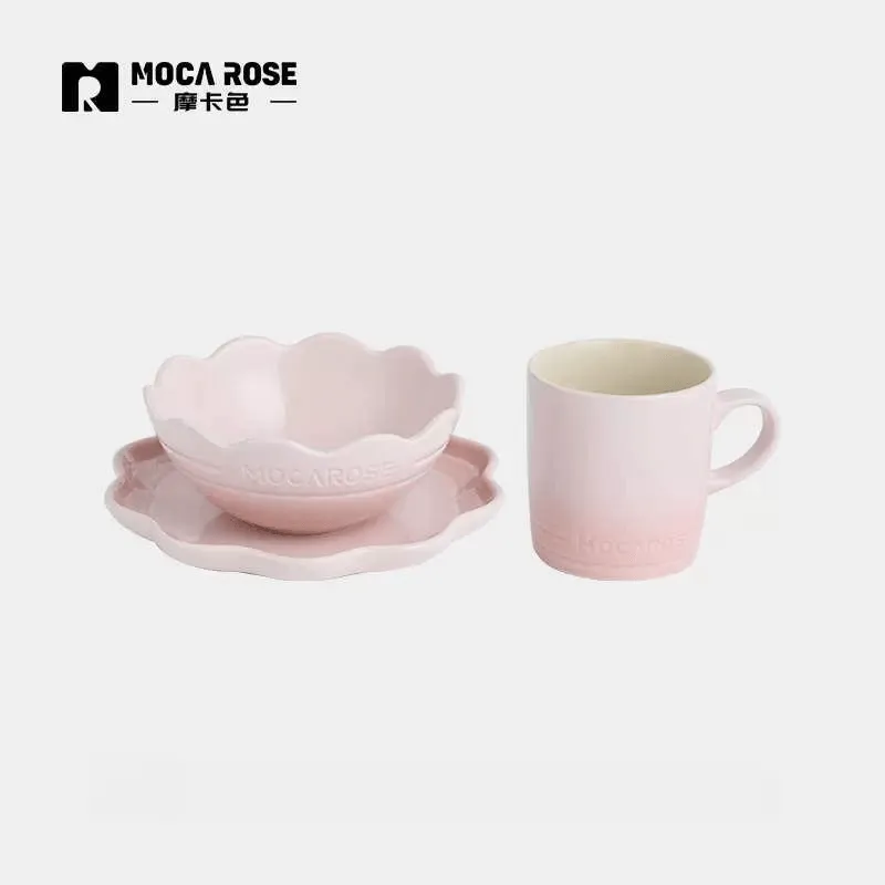 Stylish Mocarose Kitchenware Set with Bowls and Plates for Optimal Use