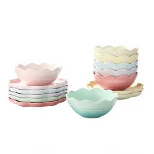 Stylish Mocarose Kitchenware Set with Bowls and Plates for Optimal Use