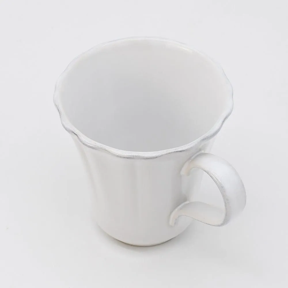 Mug en grès fin "Rosa" - Blanc