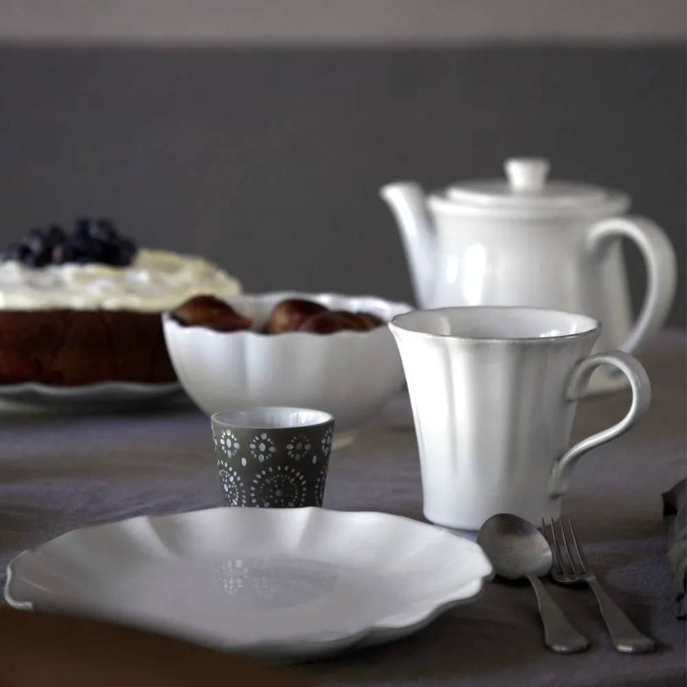Mug en grès fin "Rosa" - Blanc