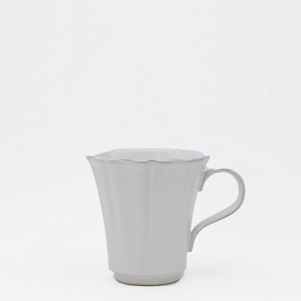 Mug en grès fin "Rosa" - Blanc