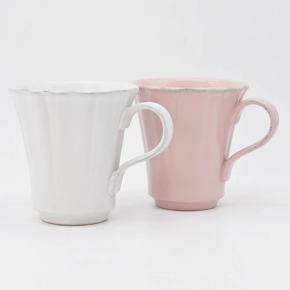 Mug en grès fin "Rosa" - Blanc