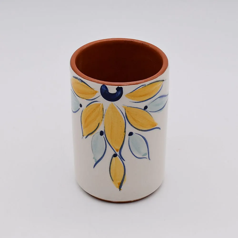 Mug en terre cuite 12cm - Jaune