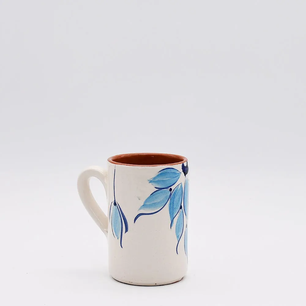 Mug en terre cuite 12cm - Turquoise