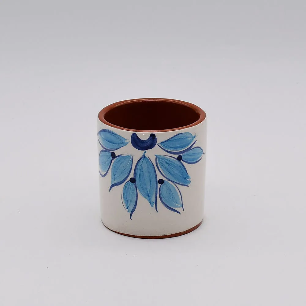Mug en terre cuite 8cm - Turquoise