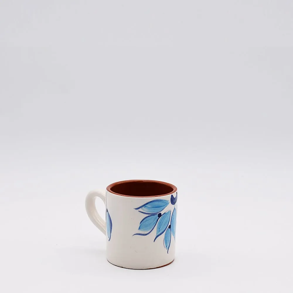 Mug en terre cuite 8cm - Turquoise