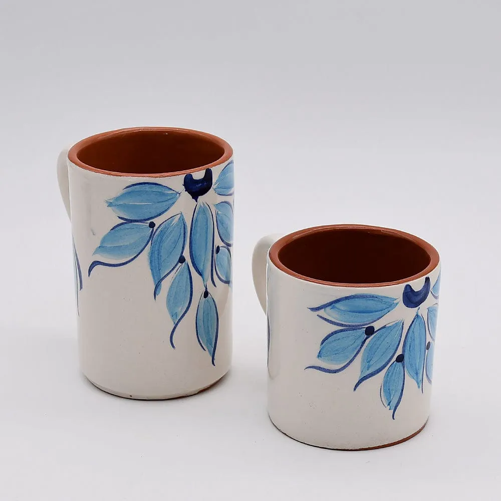 Mug en terre cuite 8cm - Turquoise